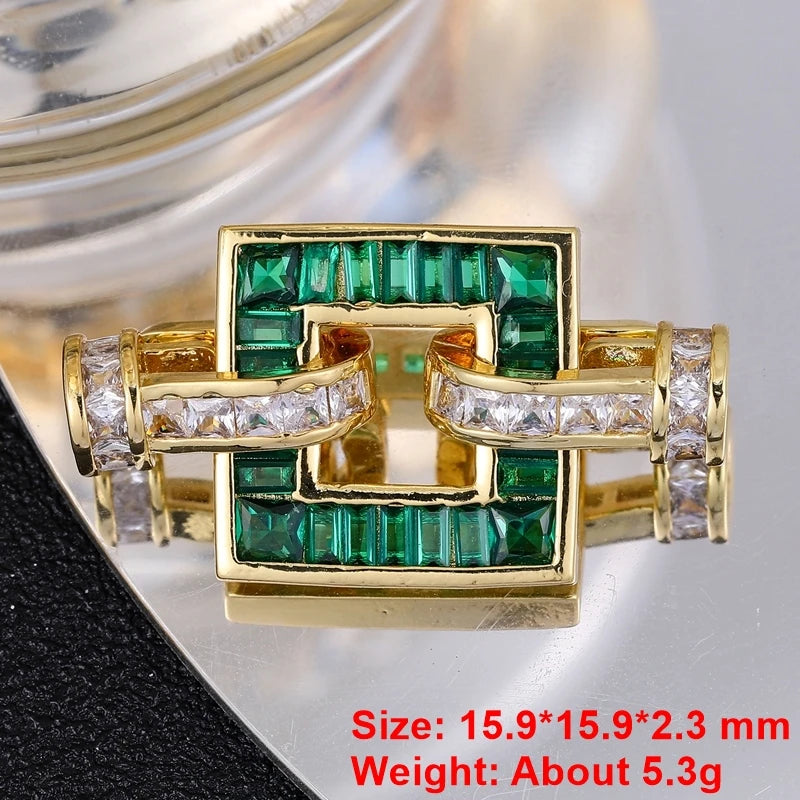 Juya 18K Gold Silver Plated Decorative Connector Fastener Hooks Lock Clasps For DIY Women Crystals Gems Pearls Jewelry Making