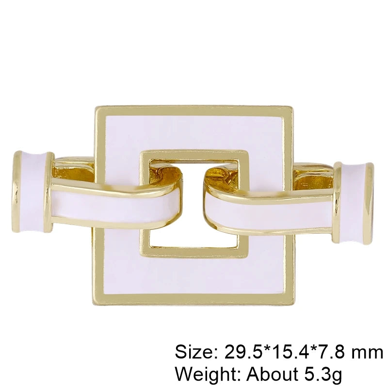 Juya 18K Gold Silver Plated Decorative Connector Fastener Hooks Lock Clasps For DIY Women Crystals Gems Pearls Jewelry Making